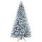 7.5ft. Pre-Lit Alexa Enabled Flocked Mountain Fir Artificial Christmas Tree, Multicolor LED Lights